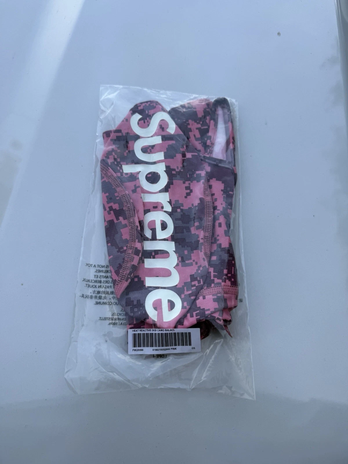 Supreme FW25 Heat Reactive Digi Camo Balaclava Pink IN HAND | SHIPS FAST ✅