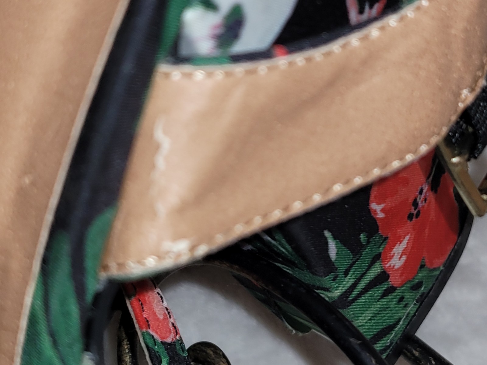 Qupid Tropical Print Thick Rectangular Strapped H… - image 16