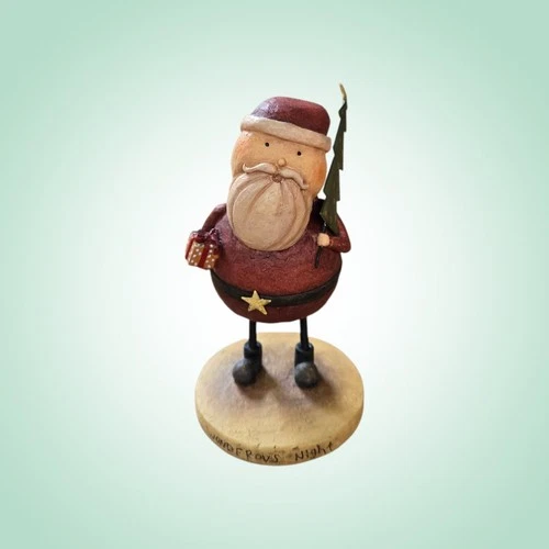 2004 August Moon Wonderous Night Santa Christmas Figurine by Dan DiPaolo