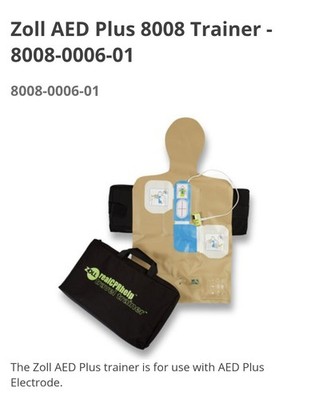 New ZOLL  AED Plus  AED Real CPR Help Travel TrainerItem Number: 8008 0006-01