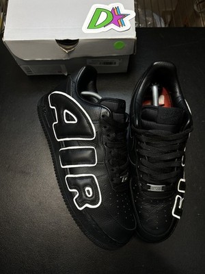 Size 10.5 Nike Cactus Plant Flea Market Air Force 1 Black Leather Sneaker (2020)