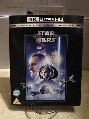 Star Wars Episode I The Phantom Menace 4K + Slip Cover UHD Blu-ray (UK)[1999]