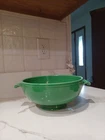 Vintage Fiestaware Medium Green Casserole Dish W/Lid. No Chips Or Cracks.