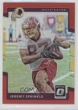 2017 Donruss Optic Rookies Red Prizm 19/99 Jeremy Sprinkle #115 a3q