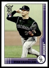 2021 Topps Big League Ryan Castellani RC RC Colorado Rockies #193 11549