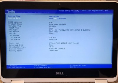 Dell inspiron 11 3000 series 2-in-1 (P25T) - 8gb Edition -Mint