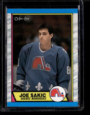 1989-90O-Pee-Chee 113 Joe Sakic Quebec Nordiques Rookie Card. rookie card picture