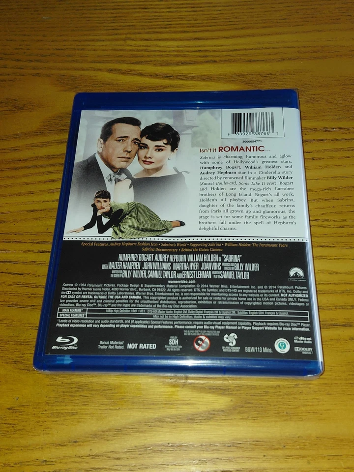 SABRINA new Bluray US region a free abc (1954, Bogart/Hepburn, UK vrsn rare/OOP) - Image 2 of 3