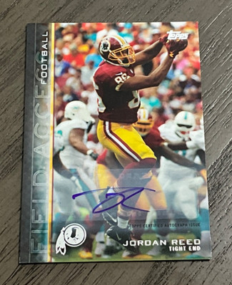 2015 Topps Field Access # 14 Jordan Reed Autograph Washington Redskins