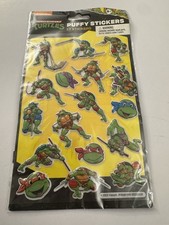 TMNT Teenage Mutant Ninja Turtles 17 Puffy Stickers by Nickelodeon BV12