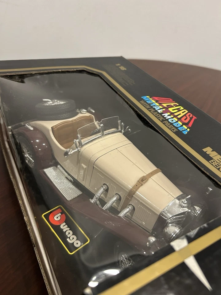 Mercedes-Benz SSKL 1931 kit escala 1:18 #3002 blanco y marrón Foto 2 de 3