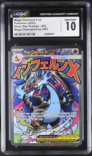 Mega Charizard X EX *CGC 10* Full Art *Phantasmal Flames UPC Promo *#23