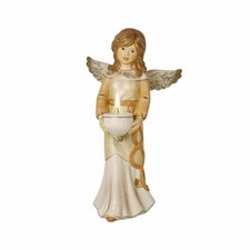 Goebel Figur Engel Im Zauber der Weihnacht, Steingut, Champagner, 33 cm 41692071