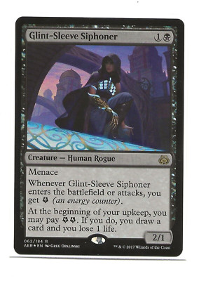 GLINT-SLEEVE SIPHONER FOIL MTG NM English Aether Revolt Magic