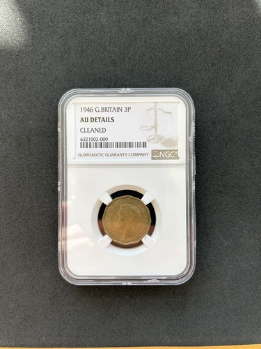 1946 great britain 3 pence NGC