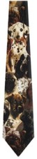 Men's Black Brown Taupe Dog Themed Novelty Necktie Animal Lovers