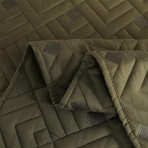 Olive Green Quilt Queen,3 Pieces Queen Quilt Bedding Queen 92"x96" Dark