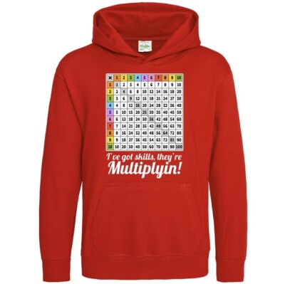 Mathe Zeiten Tabellen I VE GOT SKILLS THEY RE MULTIPLY Hoodie Kapuzenpullover 