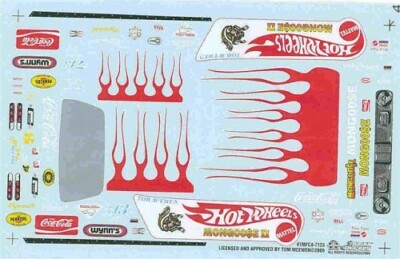 Slixx 7123 Hot Wheels Mongoose II Duster F/C-Tom McEwen 1/25 waterslide decal