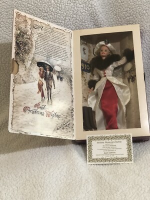 1995 Holiday Memories Barbie Doll Hallmark Special Edition Signed Janet Lawson