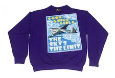 Vintage Memphis Belle Sweatshirt Airplane Fortress History Large 50/50