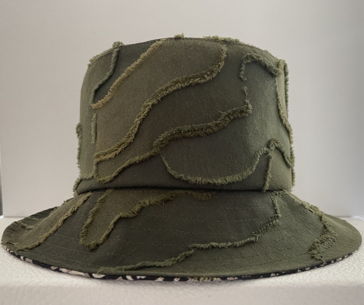 Dior Camoflauge Bucket Hat (Size 57) NIB Christian Dior Camouflage Khaki Oblique Canvas Bucket  main image 2