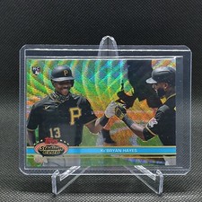 2021 Topps Stadium Club Ke'Bryan Hayes RC 1991 Design Variation Wave Refractor