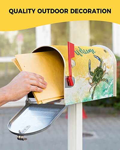 Mailbox Cover Nautical Coastal Magnetic Mailbox 18.5x21.7inch Summerasg4781 - Picture 6 of 7