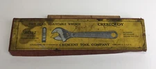 CRESTOLOY THIN HEAD ADJUSTABLE WRENCH CRESENT TOOL COMPANY EMPTY BOX, AC112