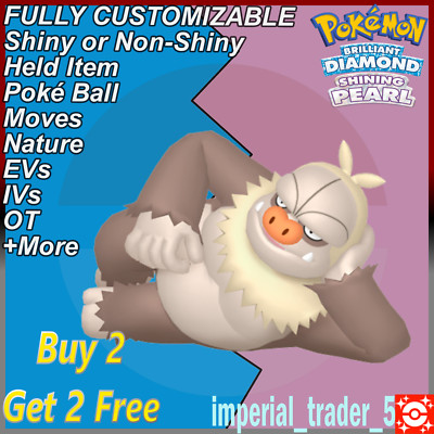 Pokemon Brilliant Diamond & Shining Pearl   Shiny Slaking   6IV Customizable