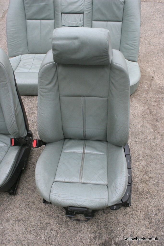 BMW E39 Saloon Slate Green Grey Manual Leather Interior M Sports Seats