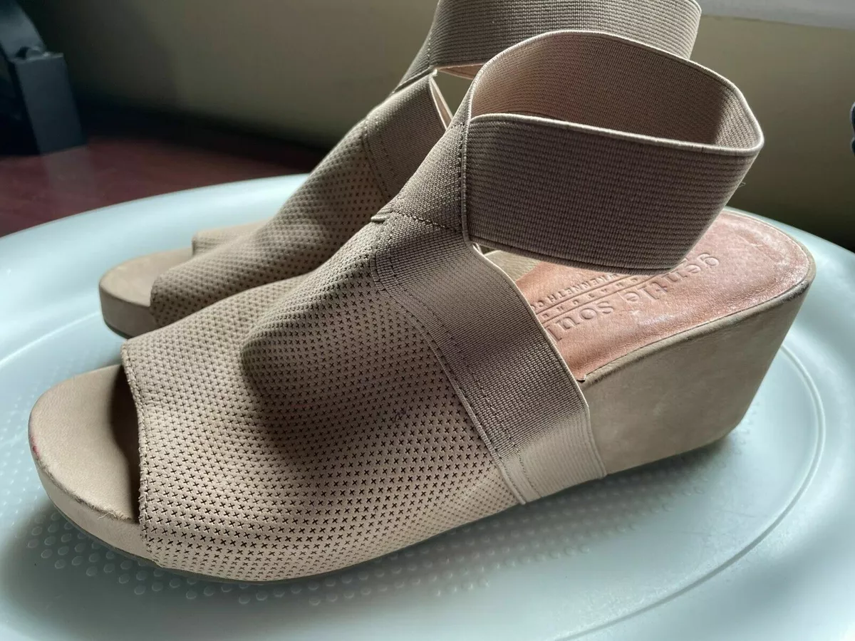 Gentle souls gianna outlet leather wedge sandal