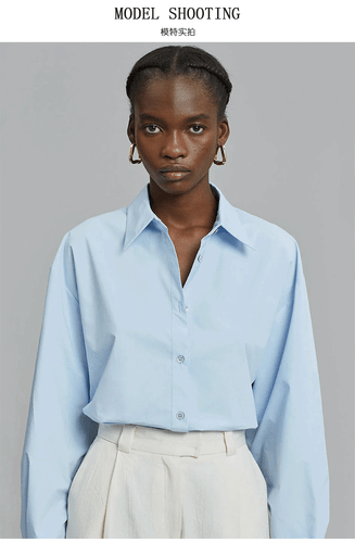 Camisa Mujer Primavera/Otoño Nueva Nicho Manga Larga THE ROW - Imagen 7 de 13