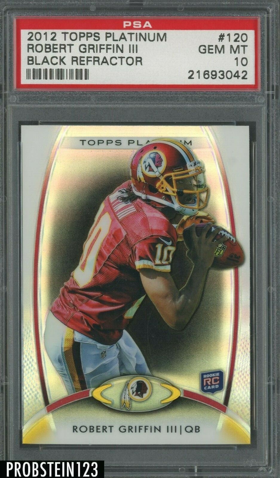 Robert Griffin III Topps Platinum #120 Black Refractor