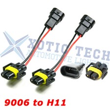 9006 Socket to H11 Headlight Fog Light Bulbs Conversion Connector Wiring Harness