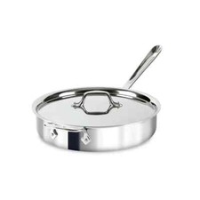 All-Clad D3 Stainless-Steel 5-Qt Saute Pan with lid