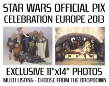 Star Wars OFFICIAL PIX Celebration Europe 2013 11"x14" Photos - Multi Listing