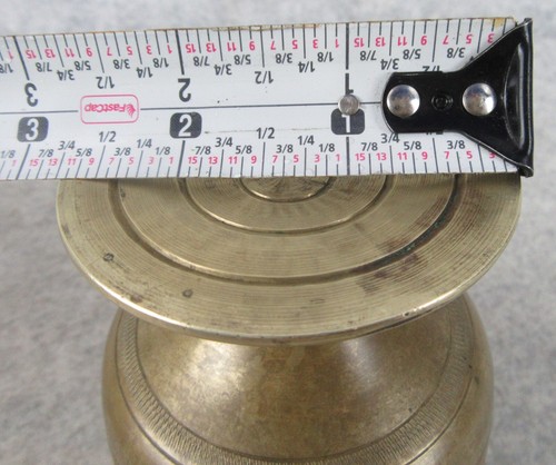Vintage Pharmaceutical Apothecary Brass Mortar and Pestle Herb Spice Grinder - Picture 17 of 19