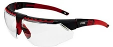 UVEX AVATAR HYDROSHIELD RED-BLK CLEAR ANTIFOG Lens-Sold By Medicos Club