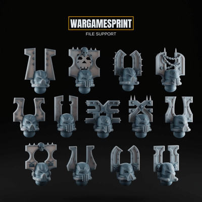 Blood Skull Helmet of Chaos | Marines | Bits | Upgrade Kit | CSM