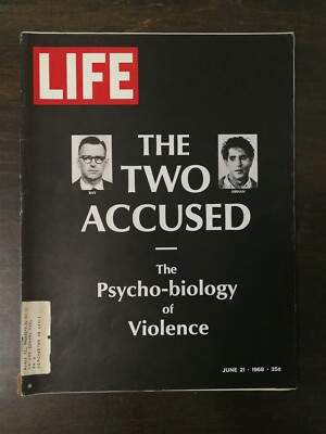 Life Magazine June 21, 1968 - James Earl Ray & Sirhan Sirhan Psycho-Biology 