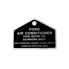 Ford Air Conditioning Compressor Tag 1975-1976 F-150 Truck Ford Air Conditioning Compressor Tag 1975-1976 F-150 Truck