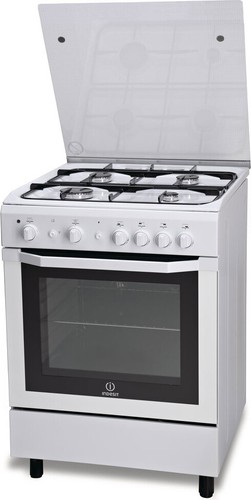 Indesit Cucina a Gas 4 Fuochi Forno a Gas Grill 60x60 cm Bianco -  I6GG1F(W)/I | eBay