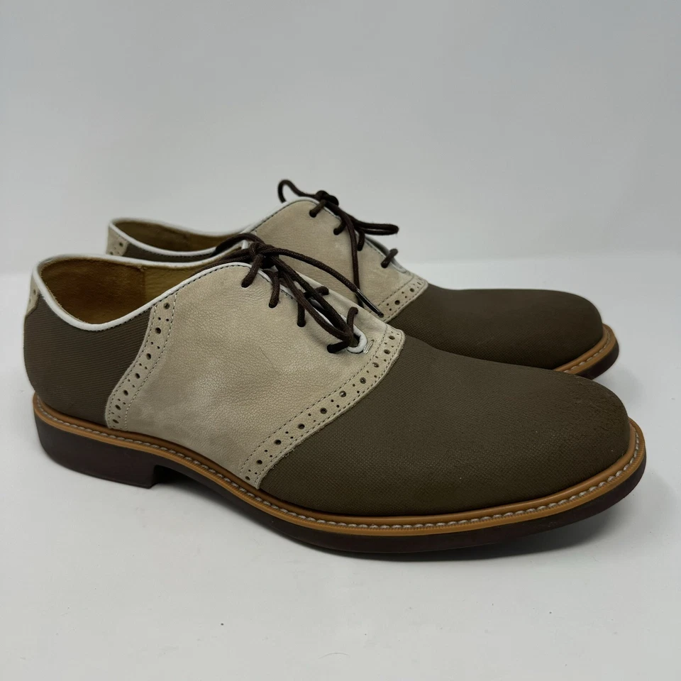 Zapatos Oxford Cole Haan Great Jones Saddle II para hombre, gris/gris talla 9,5 M