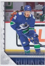 20/21 UD EXTENDED..NILS HOGLANDER..TRIBUTE YOUNG GUNS..CARD # T-79..CANUCKS