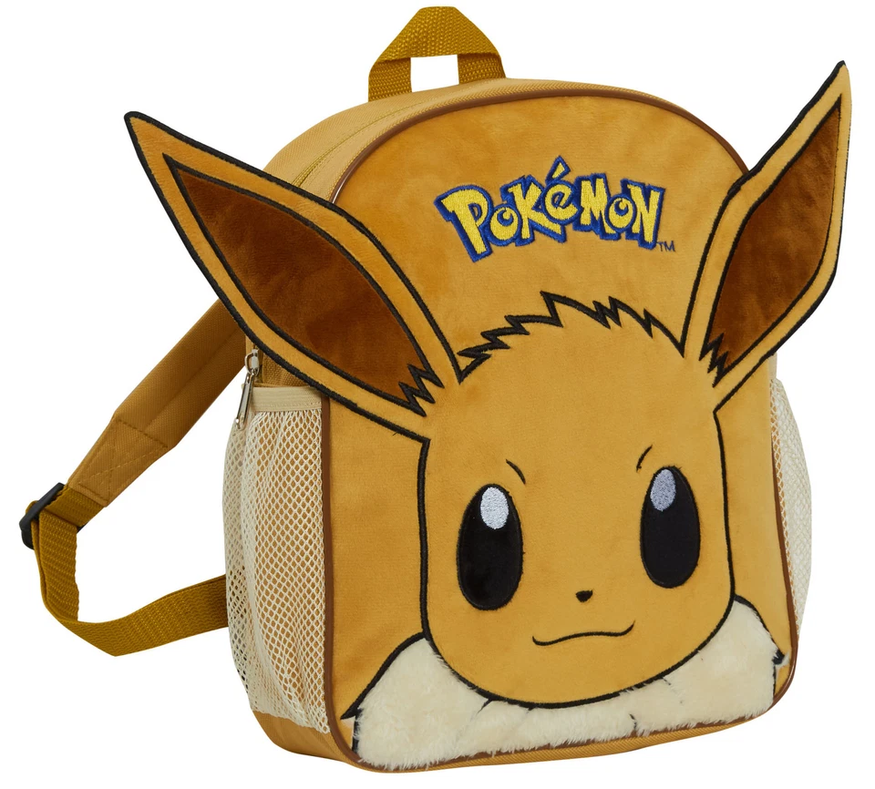 Pokemon Eevee 3D Plüsch Rucksack Kinder Figur Schulrucksack Brotzeit Buchtasche