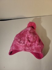 Girls Pink Fleece Winter Hat Beanie - One Size