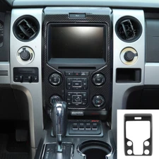 Central Control Dashboard Panel Decor Cover for Ford F150 2013-2014 Carbon Fiber