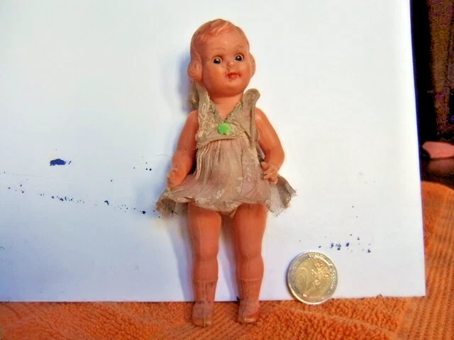 BAMBOLE  CELLULOIDE VINTAGE Cm. 15  10  8 lotto 3 PZ (30311 +) 1940 circa - Immagine 4 di 4