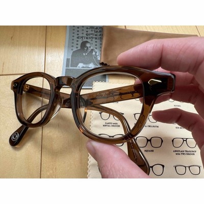 小物 JULIUS TART OPTICAL AR 46 24-M Julius Tart Ar 46x24 - grey crystal brow rx – Mondello 1962